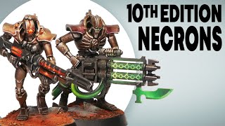 Paint AMAZING 10th Edition Necrons with these SIMPLE tips [upl. by Prochora]