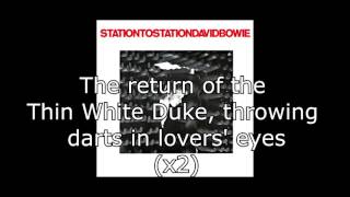 Station to Station  David Bowie  Lyrics [upl. by Lindeberg]