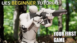 How to Make a Game in Unreal Engine 5  UE5 EA Beginner Tutorial [upl. by Adnavoj]