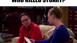 Who Killed Stuart Classic Murder Mystery  The Big Bang Theory [upl. by Olgnaed554]