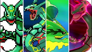 Pokémon Game  Evolution of Legendary Rayquaza Battles 2002  2020 [upl. by Haeli978]