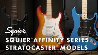 Exploring The Squier Affinity Series Stratocaster Models  Fender [upl. by Tirreg]