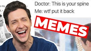 Doctor Reacts to FUNNIEST MEDICAL MEMES [upl. by Ellord]