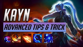 KAYN COMBOS advanced tips amp tricks  League of Legends guide [upl. by Estevan194]