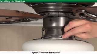 How to Install a Hunter Low Profile Ceiling Fan  5xxxx Series Models [upl. by Ahcas]