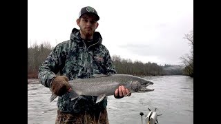 Sandy River Winter Steelhead amp Hover Fishing for Columbia River Chinook [upl. by Rilda]