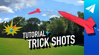 Paper Airplane Trick Shots and Tutorial — DEADLY ACCURATE Origami Missile — Easy to Fold  FLIES FAR [upl. by Emmalynne360]