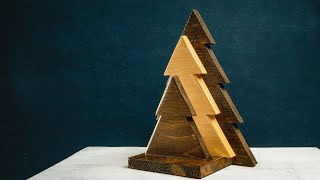 DIY Wooden Christmas Tree Decoration [upl. by Chev]