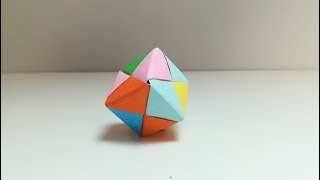 COMO HACER UN CUBO DE PAPEL FIGURA GEOMÉTRICA [upl. by Kone]