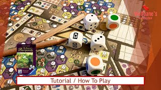 The Castles of Burgundy The Dice Game Board Game  Tutorial  How To Play with Examples [upl. by Wainwright]