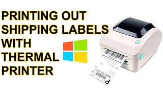 How to print shipping label on a thermal label printer [upl. by Allegna]