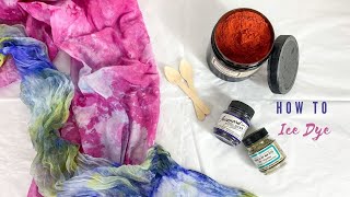 FULL Beginners guide to Ice Dyeing on fabric [upl. by Armanda903]