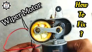 How To Fix A Wiper Motor  Chandrabotics [upl. by Russian]