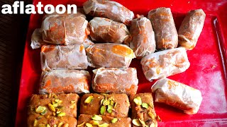 Aflatoon Recipe Mumbai Famous Aflatoon Sweet Recipe By saba e delhi [upl. by Noryb]