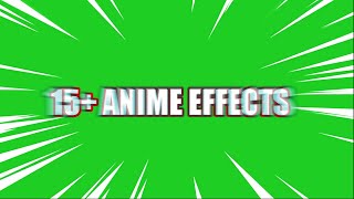 Green Screen Anime 15  Effects 4K  Free Download Link [upl. by Aidnac]