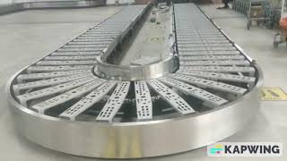 Airport Arrival Baggage Carousel Conveyor System in Bangladesh Supply and Installation Process [upl. by Ennovy]