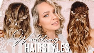 Wedding Hairstyles you can do BY YOURSELF  Kayley Melissa [upl. by Noruq]