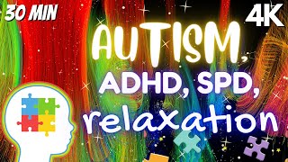 Autism Adhd Spd Sensory Music Beautiful Colorful Visuals [upl. by Malas]