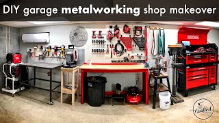 DIY Garage Metalworking Shop Makeover and Organization  Shop Project [upl. by Adriene979]