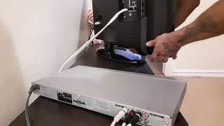 HOW TO CONNECT DVD PLAYER TO SAMSUNG SMART TV  OLD DVD PLAYER HOOK UP TUTORIAL [upl. by Hillery715]