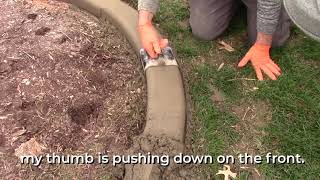 How to Trowel  Landscape Curbing Tips  The Curb Depot [upl. by Aryc]