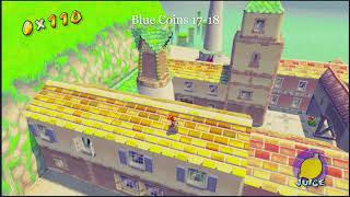 Super Mario Sunshine  Delfino Plaza All 20 Blue Coins [upl. by Ezequiel949]