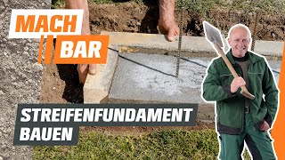 Streifenfundament bauen  OBI [upl. by Amick]