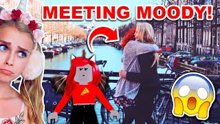 MEETING My BEST FRIEND MOODY In REAL LIFE For The FIRST TIME Roblox [upl. by Arleyne]