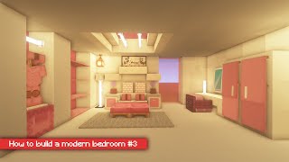 How to build a modern bedroom in Minecraft [upl. by Legir]