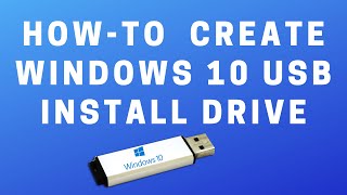 How to Create Windows 10 USB Install Drive [upl. by Eceinahs257]