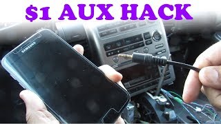 DIY 1 AUX Stereo Input Hack [upl. by Ordnaxela814]