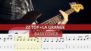 ZZtop  La Grange  bass cover  playalong with TAB [upl. by Eniamsaj]