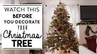 CHRISTMAS TREE DECORATING  Watch This BEFORE You Decorate Your Tree [upl. by Erodaeht]