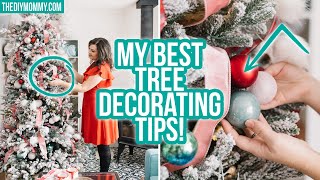 How to Decorate a Christmas Tree Step by Step Easy amp thrifty tips  The DIY Mommy [upl. by Ruhnke]