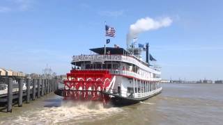 Mississippi River Natchez Steamboat Cruise New Orleans USA [upl. by Kittie]