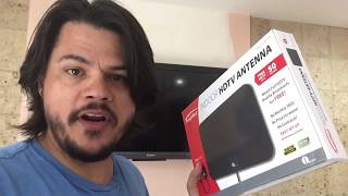 1byone indoor HD Antenna Unbox  Install  Review Cord Cutter [upl. by Enylodnewg]