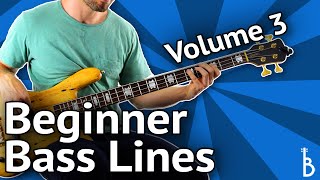 Beginner Bass Lines  Guaranteed To Impress Volume 3 [upl. by Goodhen]