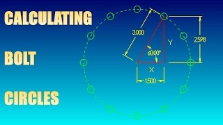 CALCULATING A BOLT HOLE CIRCLE [upl. by Ybeloc]