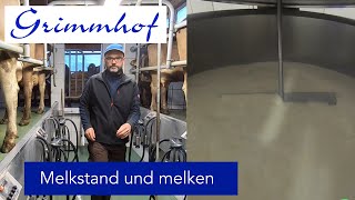 FarmVLOG3 Arbeitsplatz der KüheMelkstand und melken [upl. by Eelek685]