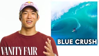 Pro Surfer Reviews Surf Movies from Blue Crush to Point Break  Vanity Fair [upl. by Soilissav]