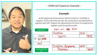 Financial Accounting  Lesson 43  Deferred Expense Example [upl. by Eanrahc]