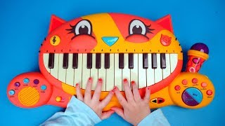 Meowsic Cat Piano from B unboxing and playing  Fun for Kids [upl. by Jolyn]