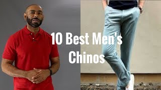 10 Best Mens Chinos  Best Mens Khakis [upl. by Olracnaig173]