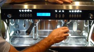 wega polaris coffee machine programming [upl. by Lahcar]