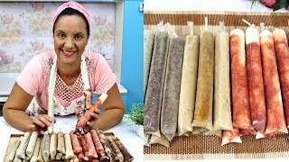 RECEITA INÃ‰DITA DE GELADINHOS GOURMET  SACOLÃ‰  JUJU  DINDIN  CHUP CHUP [upl. by Annaear]