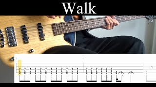 Walk Pantera  Bass Cover With Tabs by Leo Düzey [upl. by Pearlman681]