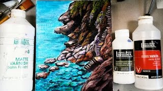 How to Varnish your acrylic painting Tips and Tricks [upl. by Lanny687]