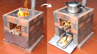 Multifunction oven  Multifunction wood stove saves firewood [upl. by Baily]