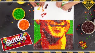 Make Pixel Art Portraits With SKITTLES [upl. by Andie418]