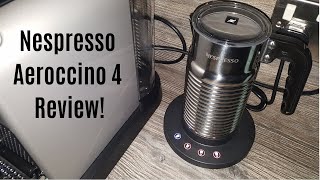 Nespresso Aeroccino 4 Milk Frother Review  Worth upgrading from the Aeroccino 3 [upl. by Ynabla]